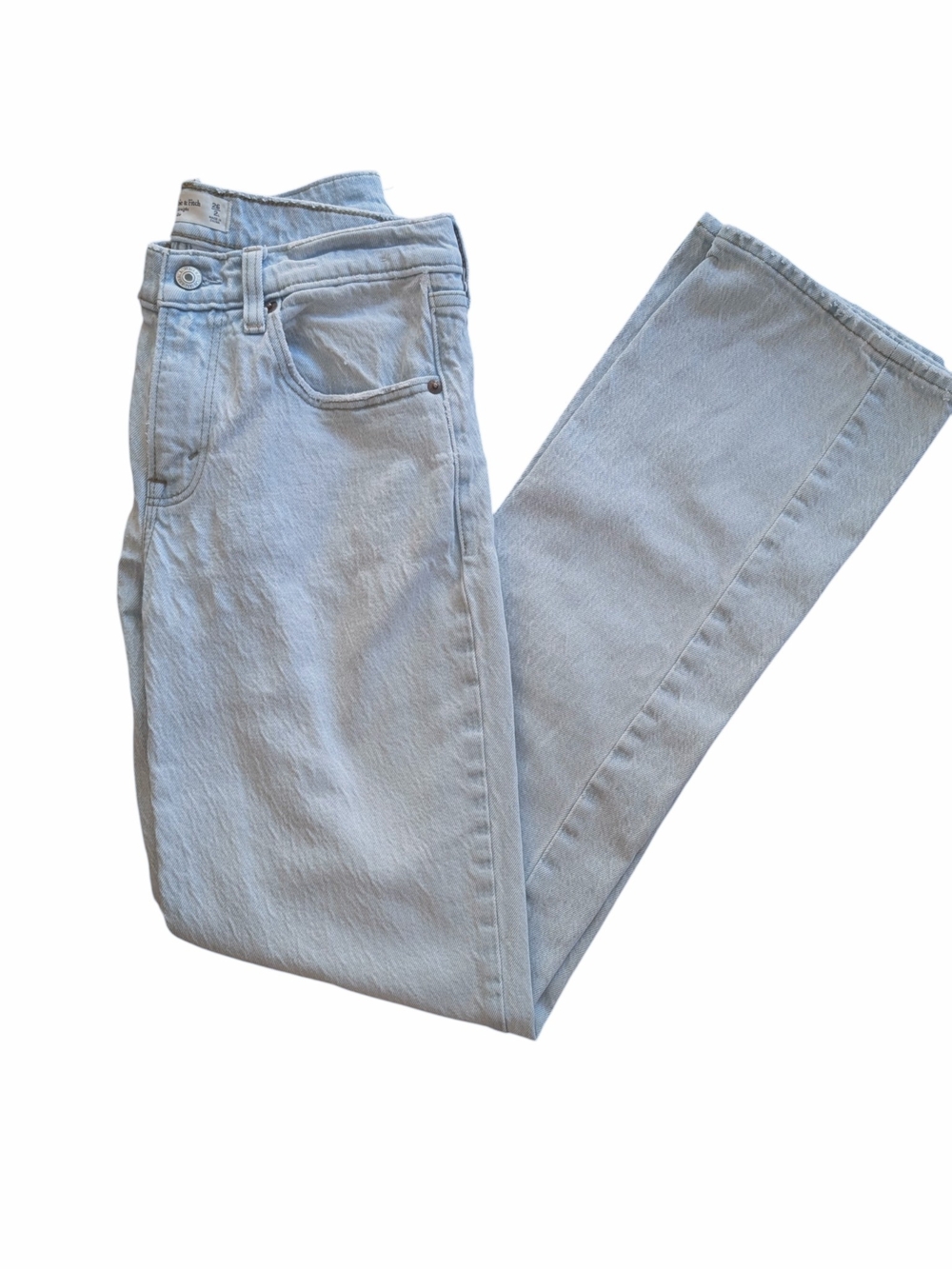 Abercrombie & Fitch Light Wash Mid Rise 90s Straight Jeans - Casual Classic